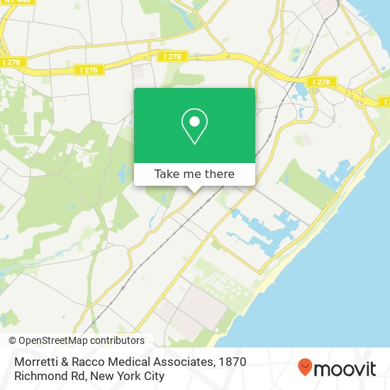 Mapa de Morretti & Racco Medical Associates, 1870 Richmond Rd