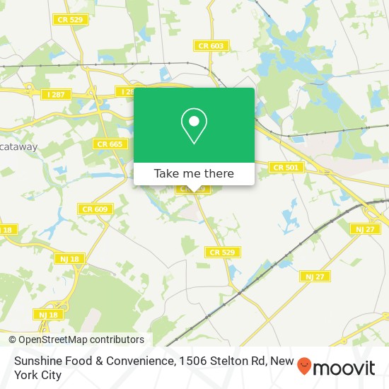 Sunshine Food & Convenience, 1506 Stelton Rd map