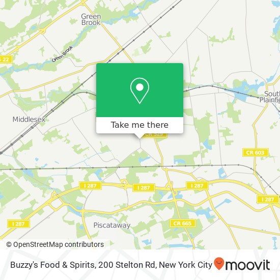 Mapa de Buzzy's Food & Spirits, 200 Stelton Rd