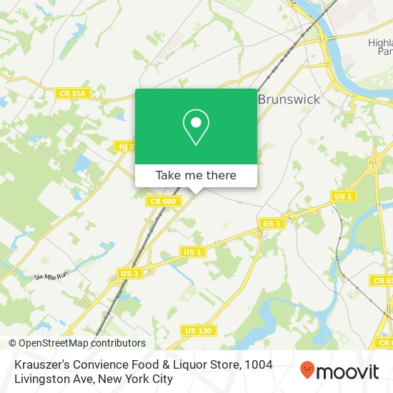 Krauszer's Convience Food & Liquor Store, 1004 Livingston Ave map