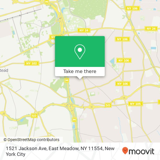 1521 Jackson Ave, East Meadow, NY 11554 map