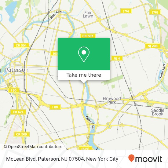McLean Blvd, Paterson, NJ 07504 map