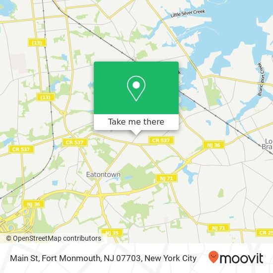 Main St, Fort Monmouth, NJ 07703 map