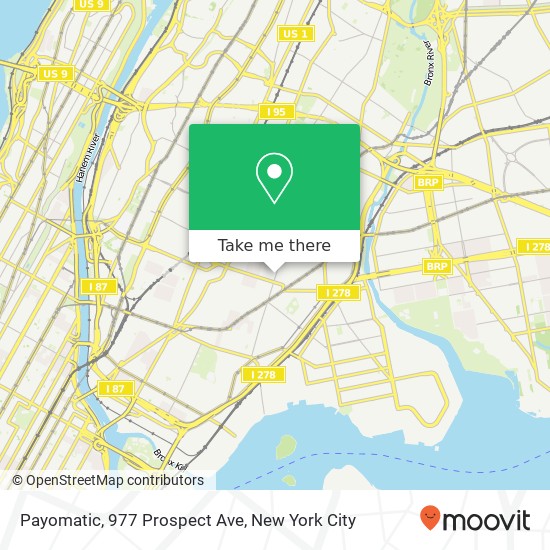 Mapa de Payomatic, 977 Prospect Ave