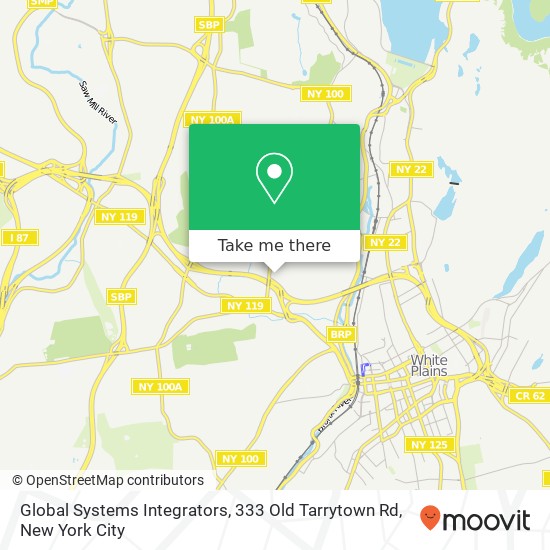 Mapa de Global Systems Integrators, 333 Old Tarrytown Rd