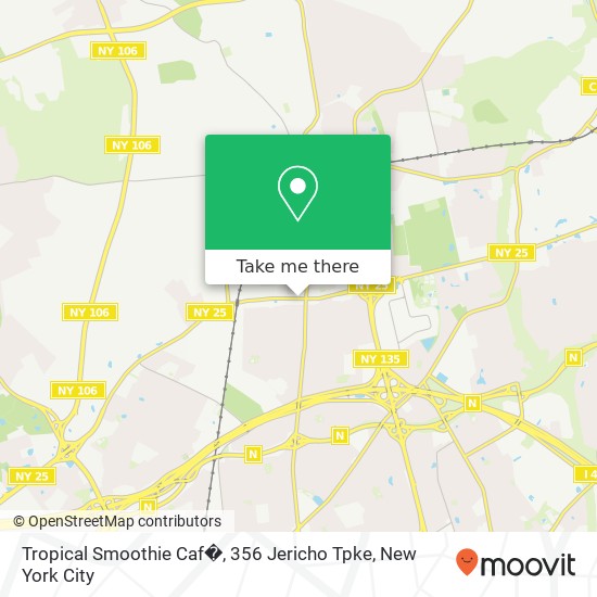 Tropical Smoothie Caf�, 356 Jericho Tpke map