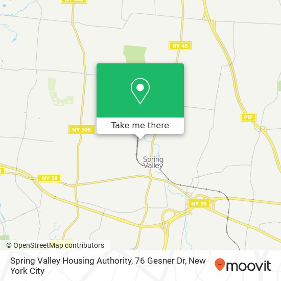 Mapa de Spring Valley Housing Authority, 76 Gesner Dr