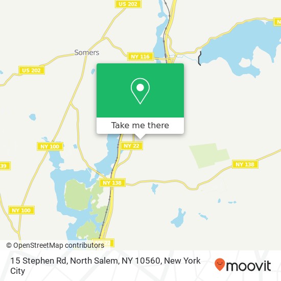 Mapa de 15 Stephen Rd, North Salem, NY 10560