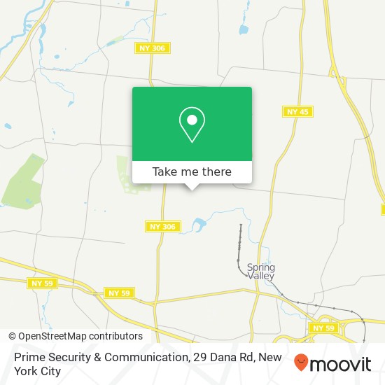 Prime Security & Communication, 29 Dana Rd map