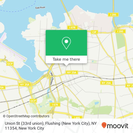 Union St (33rd union), Flushing (New York City), NY 11354 map