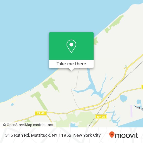 Mapa de 316 Ruth Rd, Mattituck, NY 11952