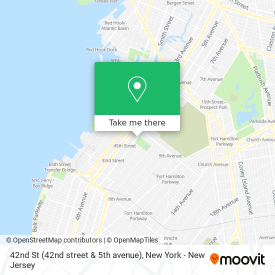 Mapa de 42nd St (42nd street & 5th avenue)