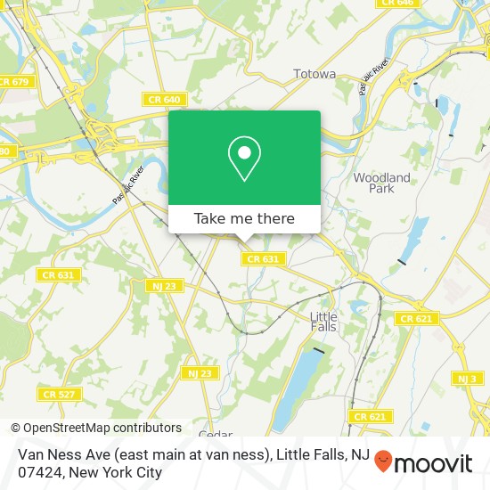 Van Ness Ave (east main at van ness), Little Falls, NJ 07424 map