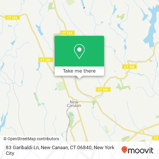 83 Garibaldi Ln, New Canaan, CT 06840 map