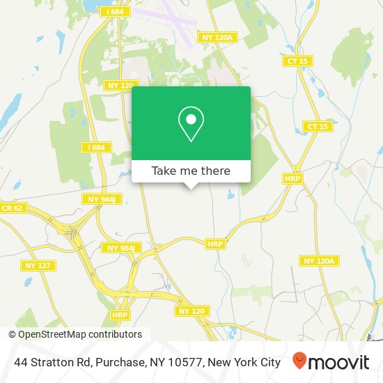 Mapa de 44 Stratton Rd, Purchase, NY 10577