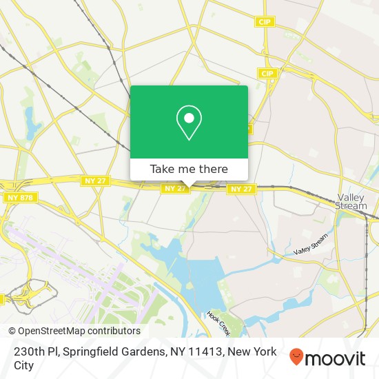 Mapa de 230th Pl, Springfield Gardens, NY 11413