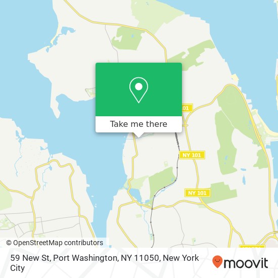 Mapa de 59 New St, Port Washington, NY 11050