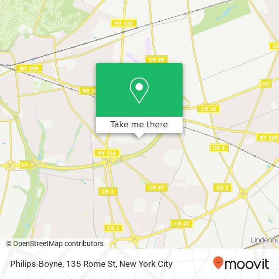 Philips-Boyne, 135 Rome St map