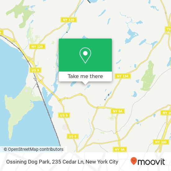 Ossining Dog Park, 235 Cedar Ln map