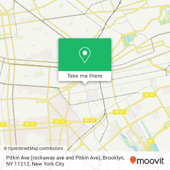 Pitkin Ave (rockaway ave and Pitkin Ave), Brooklyn, NY 11212 map
