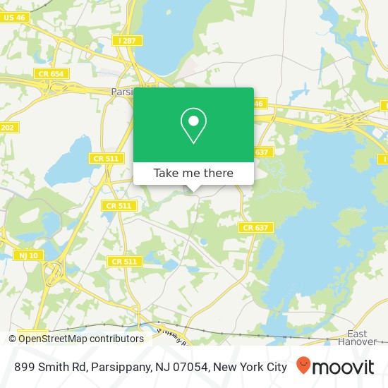 899 Smith Rd, Parsippany, NJ 07054 map