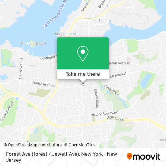 Mapa de Forest Ave (forest / Jewett Ave)