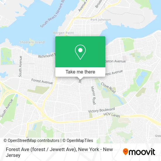 Forest Ave (forest / Jewett Ave) map