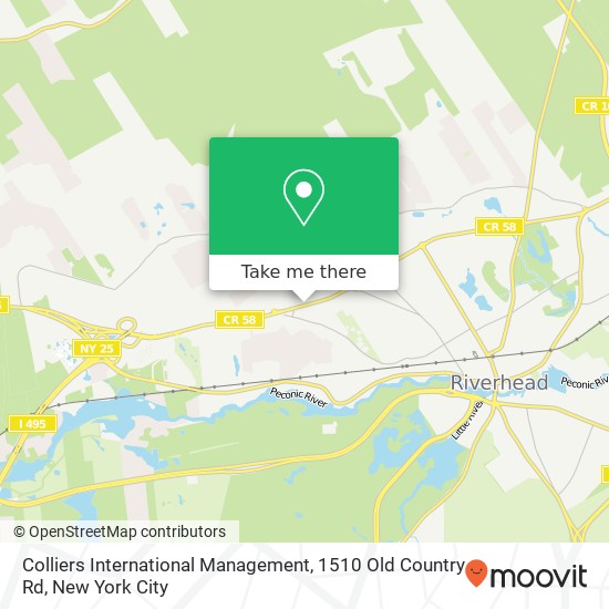 Colliers International Management, 1510 Old Country Rd map