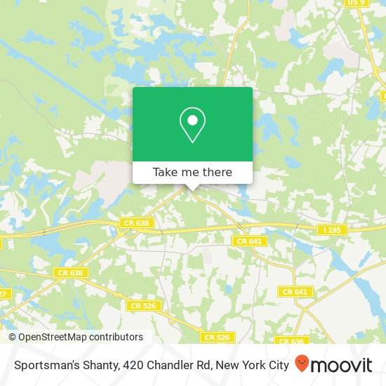 Sportsman's Shanty, 420 Chandler Rd map