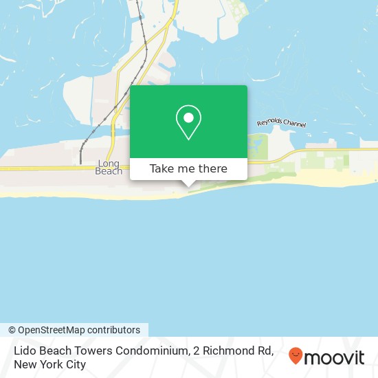 Mapa de Lido Beach Towers Condominium, 2 Richmond Rd