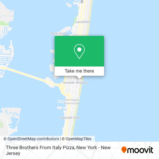 Three Brothers From Italy Pizza map