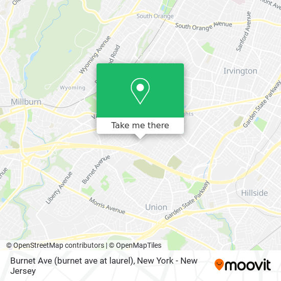 Burnet Ave (burnet ave at laurel) map