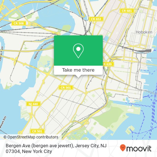 Bergen Ave (bergen ave jewett), Jersey City, NJ 07304 map