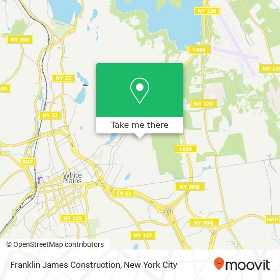 Franklin James Construction map