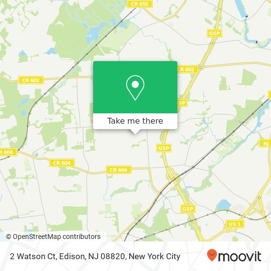 2 Watson Ct, Edison, NJ 08820 map