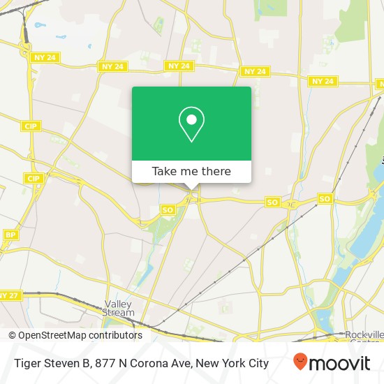 Mapa de Tiger Steven B, 877 N Corona Ave