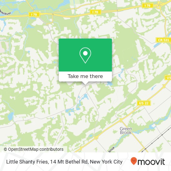 Little Shanty Fries, 14 Mt Bethel Rd map