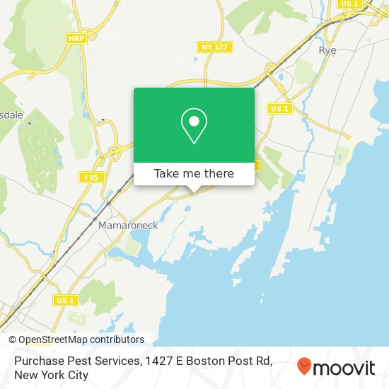 Purchase Pest Services, 1427 E Boston Post Rd map
