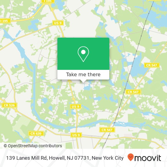 139 Lanes Mill Rd, Howell, NJ 07731 map
