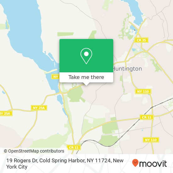 Mapa de 19 Rogers Dr, Cold Spring Harbor, NY 11724