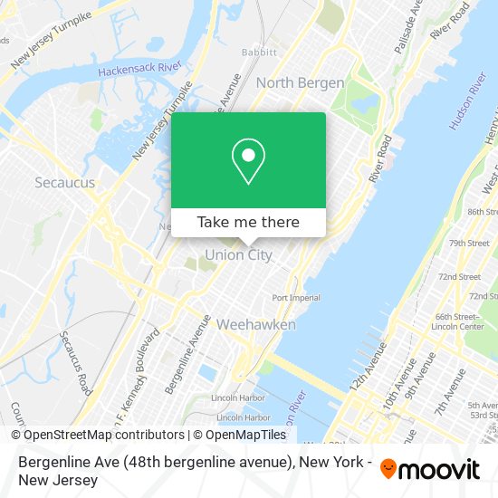 Mapa de Bergenline Ave (48th bergenline avenue)