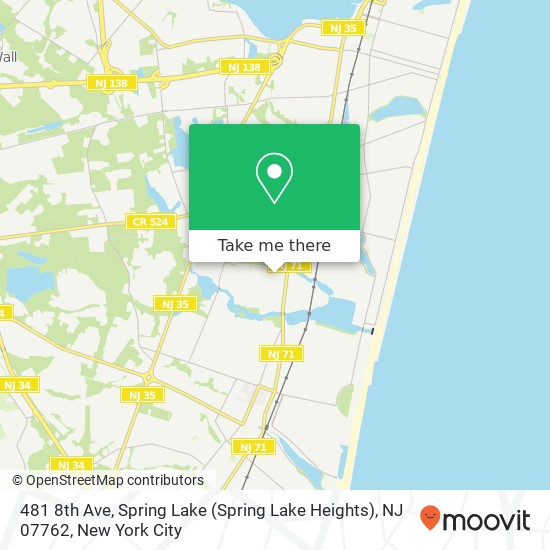 481 8th Ave, Spring Lake (Spring Lake Heights), NJ 07762 map