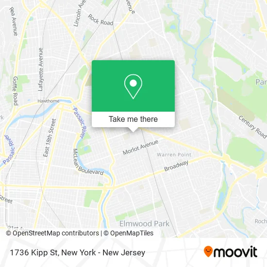Mapa de 1736 Kipp St