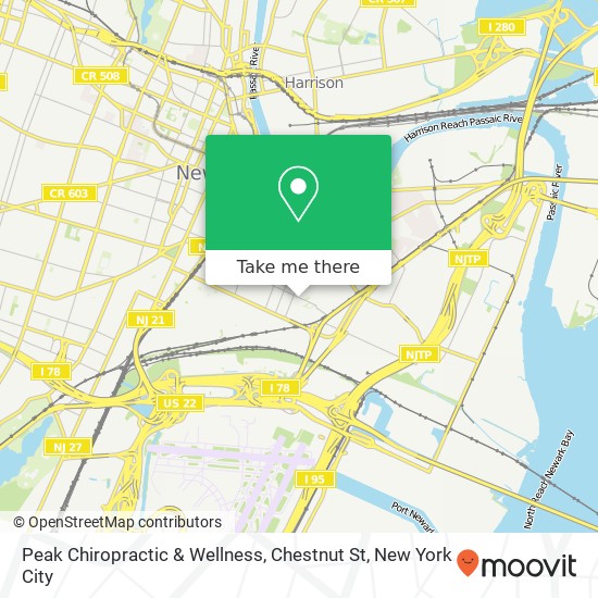 Mapa de Peak Chiropractic & Wellness, Chestnut St