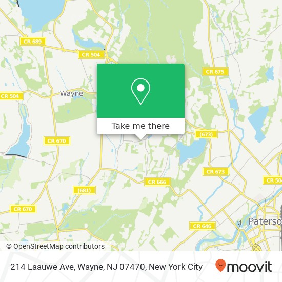 214 Laauwe Ave, Wayne, NJ 07470 map