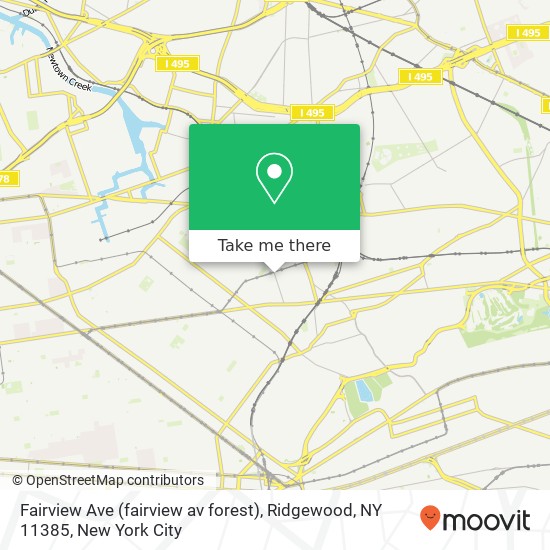 Fairview Ave (fairview av forest), Ridgewood, NY 11385 map