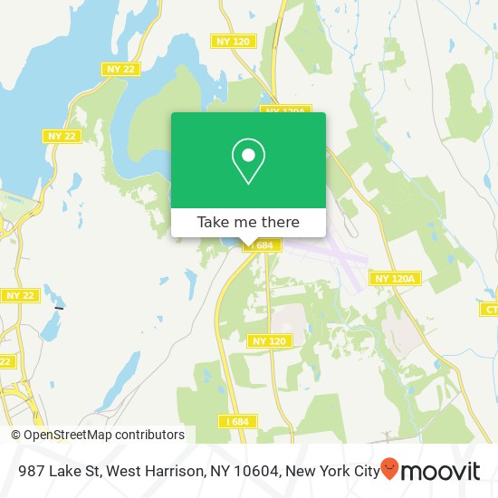 Mapa de 987 Lake St, West Harrison, NY 10604