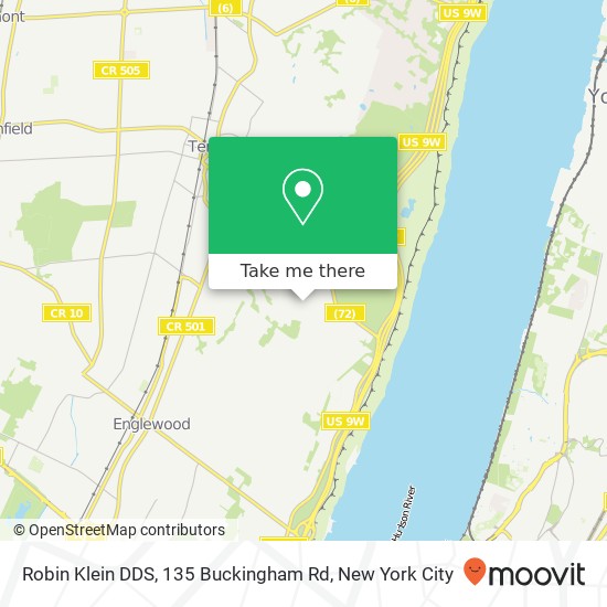 Mapa de Robin Klein DDS, 135 Buckingham Rd