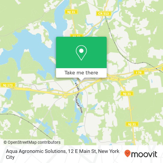 Mapa de Aqua Agronomic Solutions, 12 E Main St