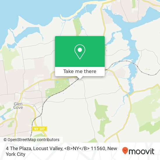 4 The Plaza, Locust Valley, <B>NY< / B> 11560 map